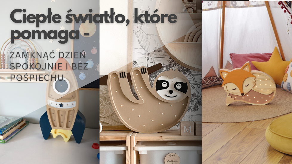 Ciepłe światło w pokoju dziecka